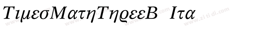 TimesMathThreeBQ Ita字体转换